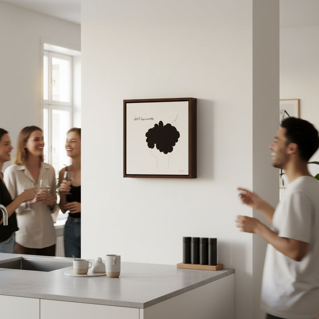 Dont Discriminate | YW " Squares" Float framed canvas
