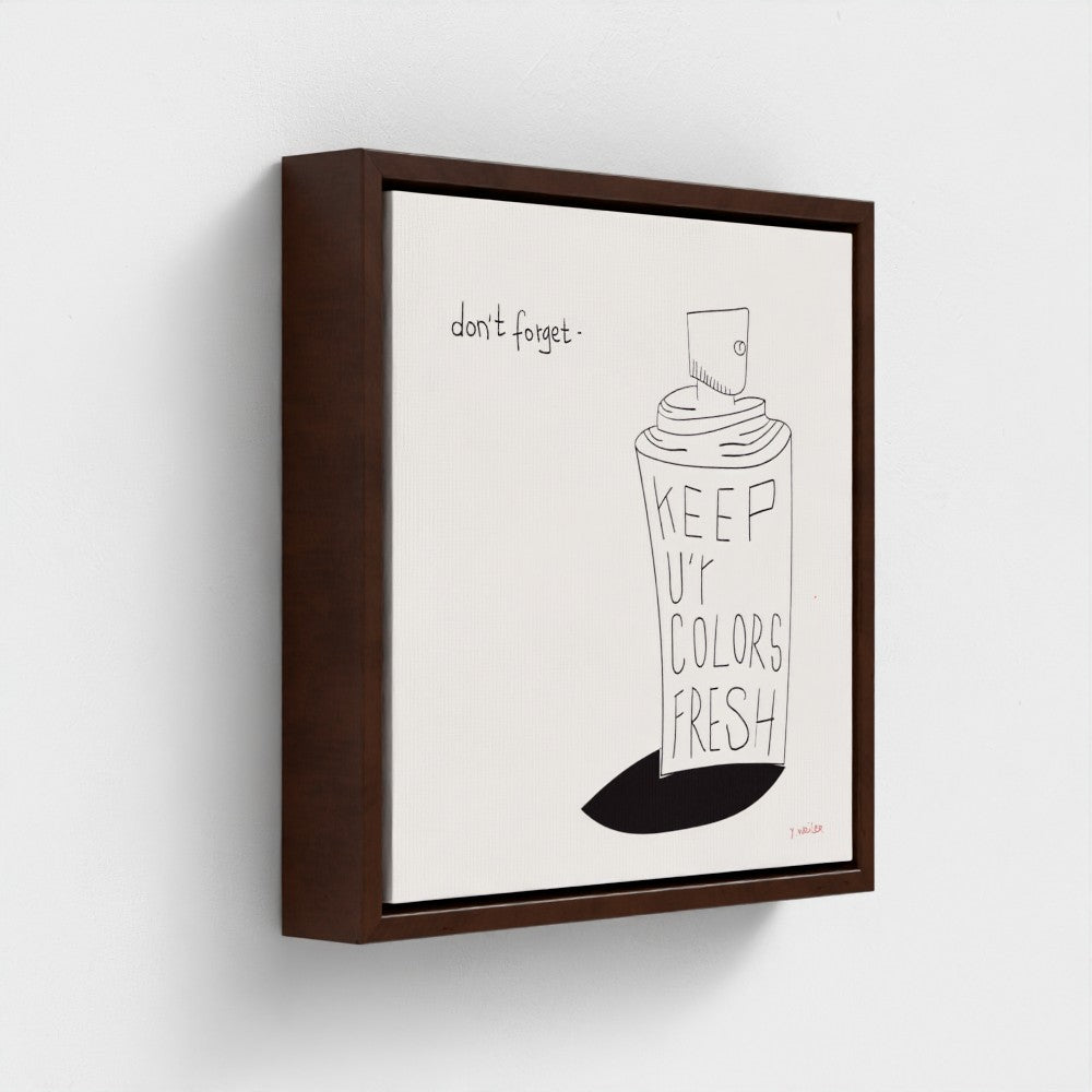 Dont Forget | YW " Squares" Float framed canvas