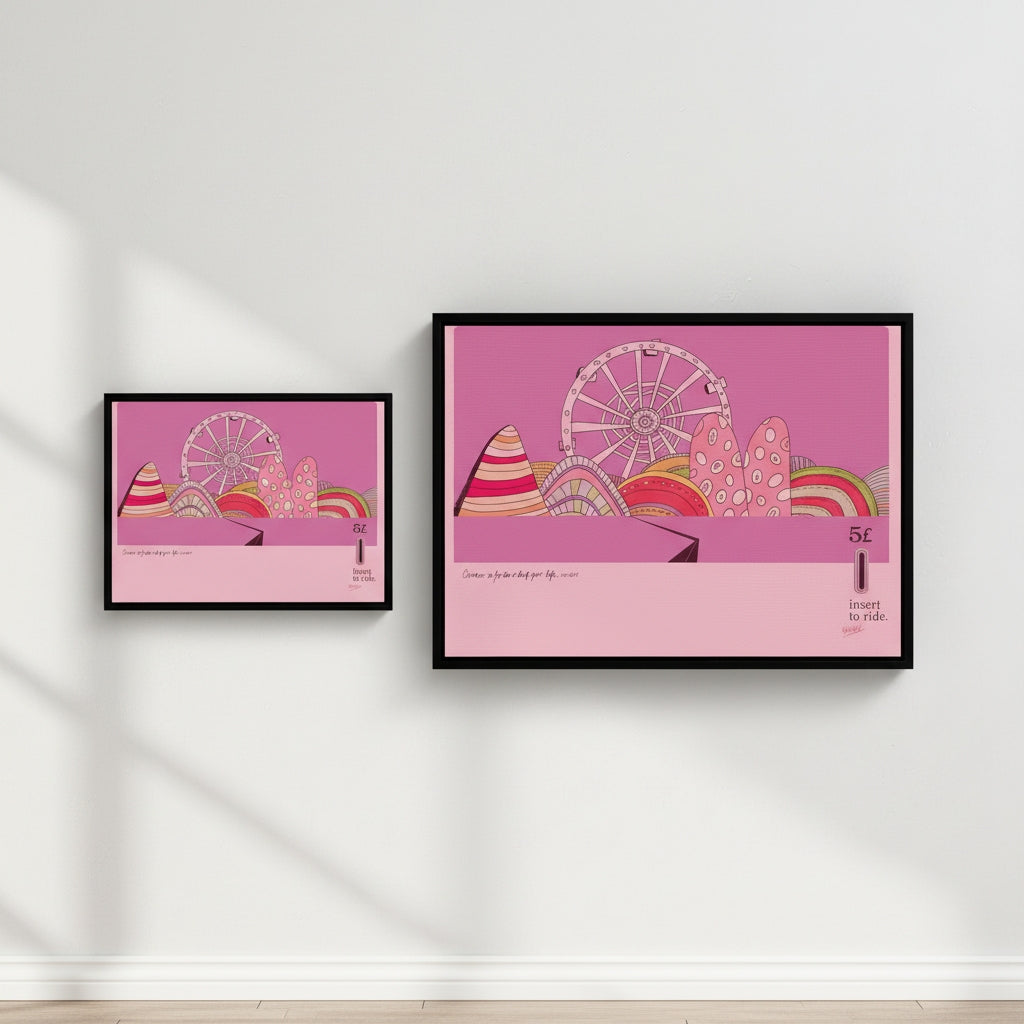 Insert To Ride | YW Float framed canvas