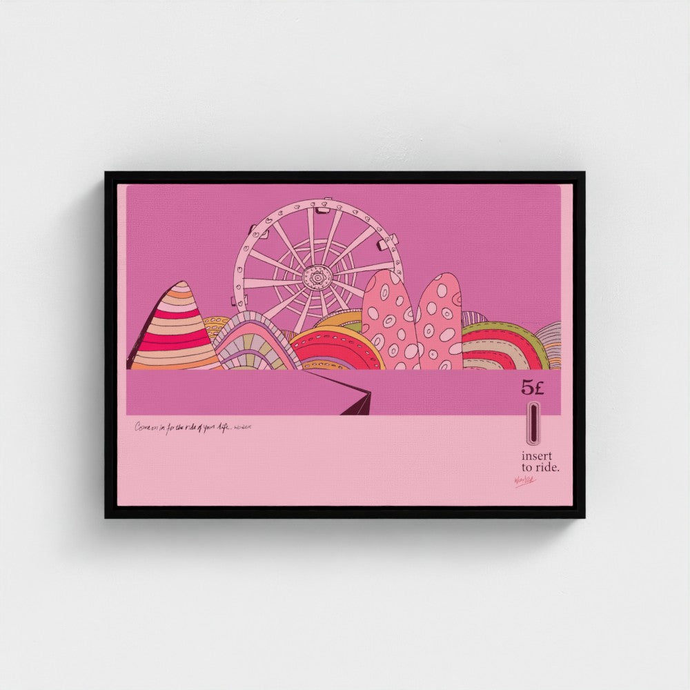 Insert To Ride | YW Float framed canvas