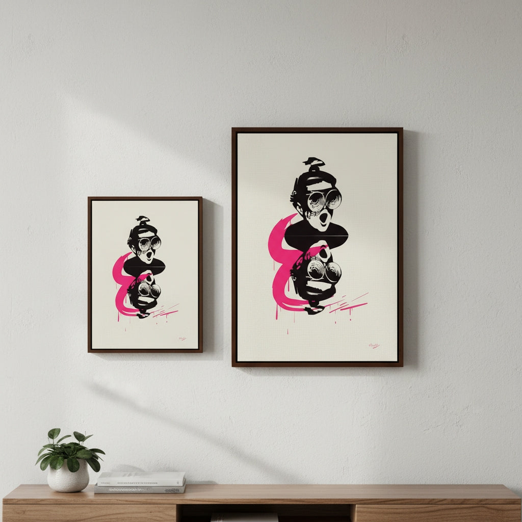 PUN CHALK | YW Float framed canvas