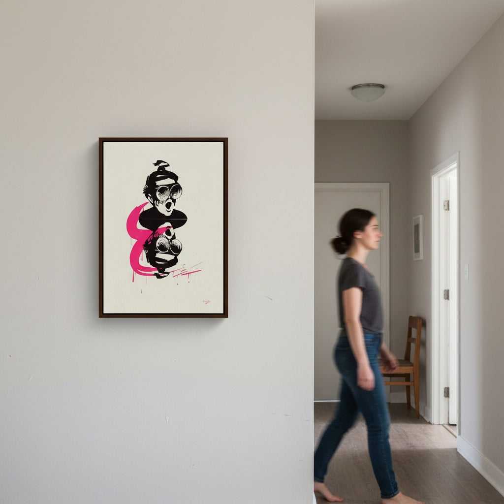 PUN CHALK | YW Float framed canvas