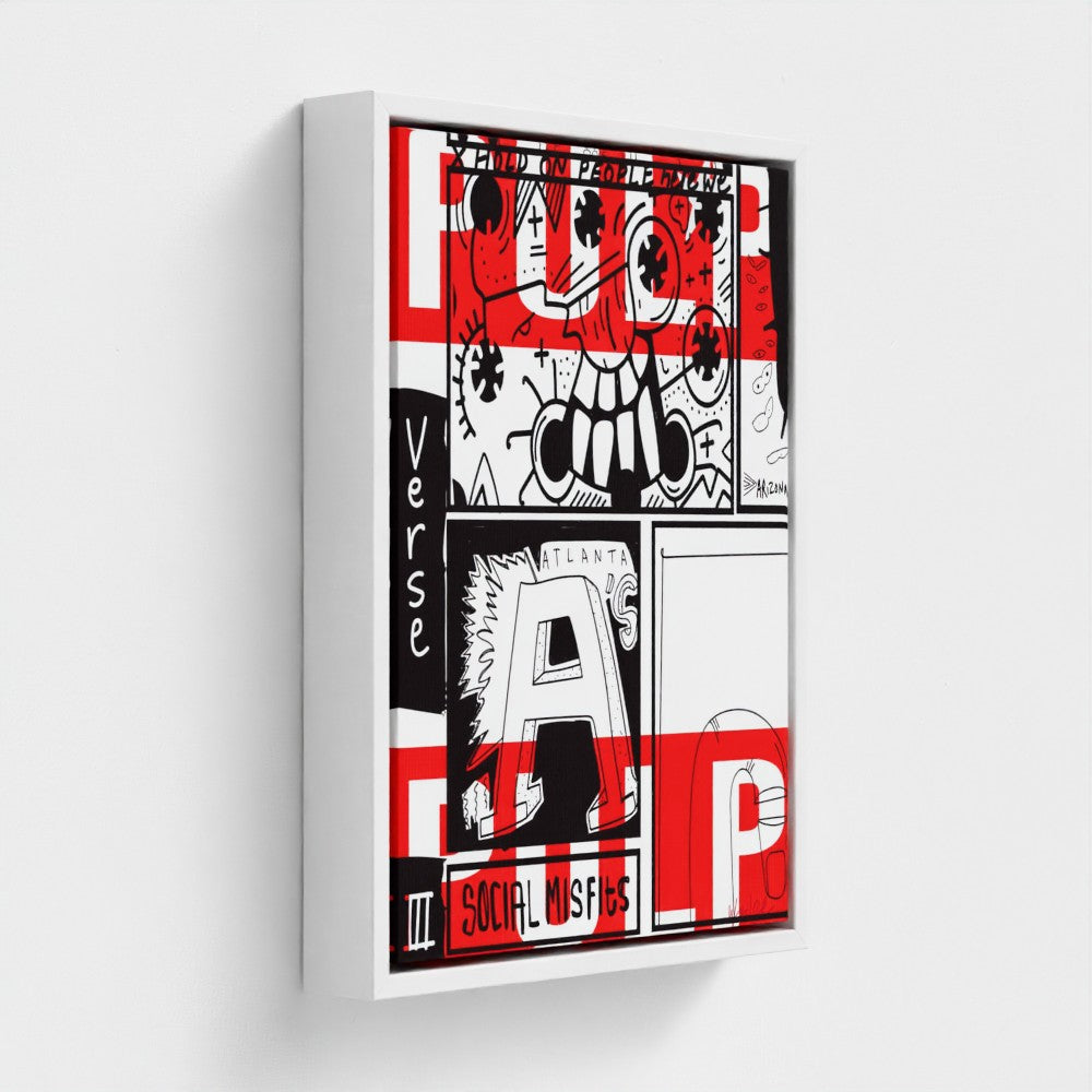 Pulp Social Misfitted | YW Float framed canvas