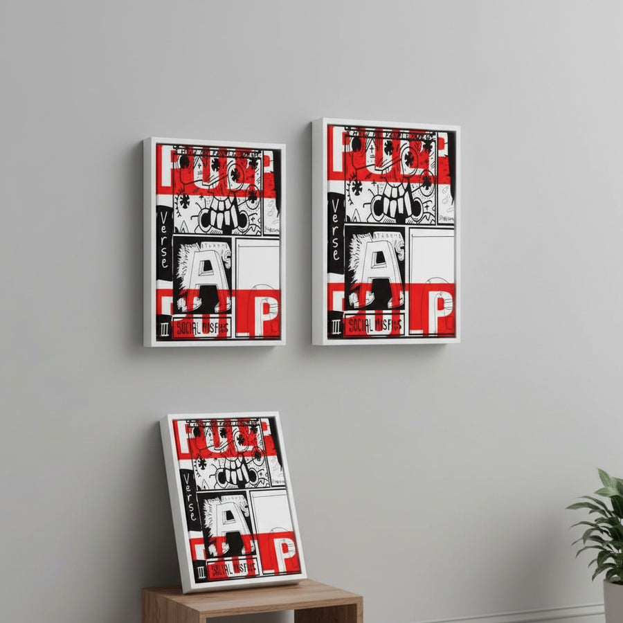 Pulp Social Misfitted | YW Float framed canvas
