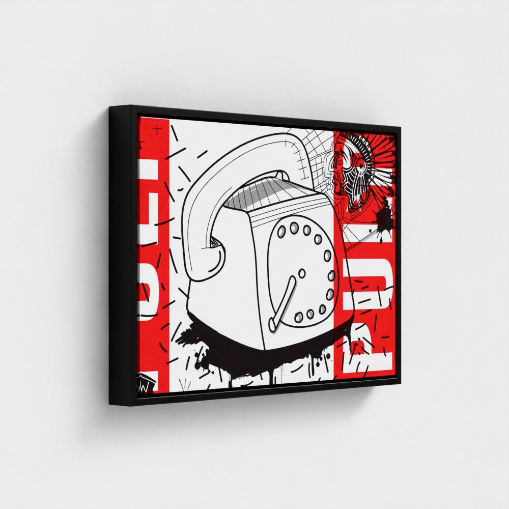 Call 1800 | YW Float framed canvas