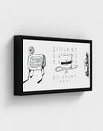 Daily Hats | YW Horizontal Float framed canvas " Slider"