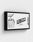 Freedom | YW Horizontal Float framed canvas " Slider"