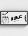 Freedom | YW Horizontal Float framed canvas " Slider"