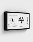 Life | YW Horizontal Float framed canvas " Slider"