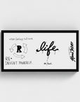Life | YW Horizontal Float framed canvas " Slider"