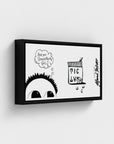 Tic Tak | YW Horizontal Float framed canvas " Slider"