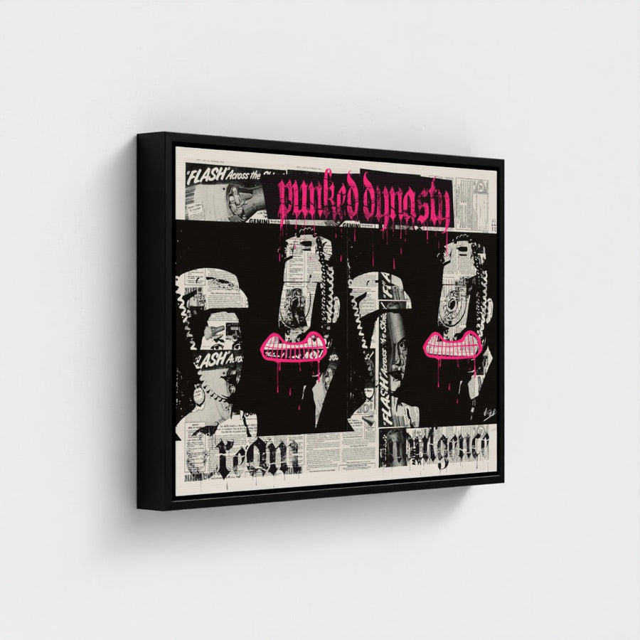 Punked Dynasty | YW Horizontal Float framed canvas