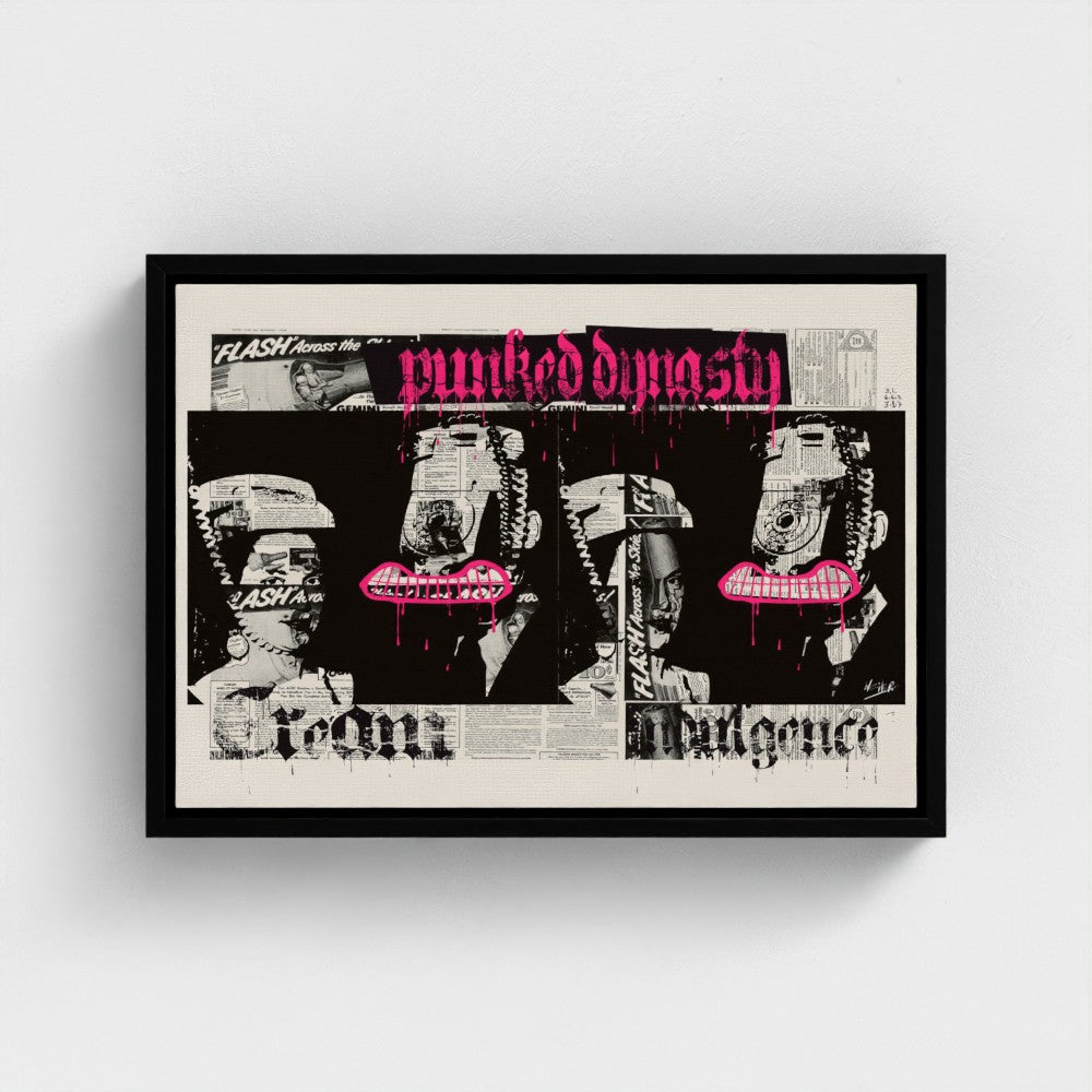 Punked Dynasty | YW Horizontal Float framed canvas
