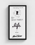 Life is the Journey | YW Float framed canvas " Slider"