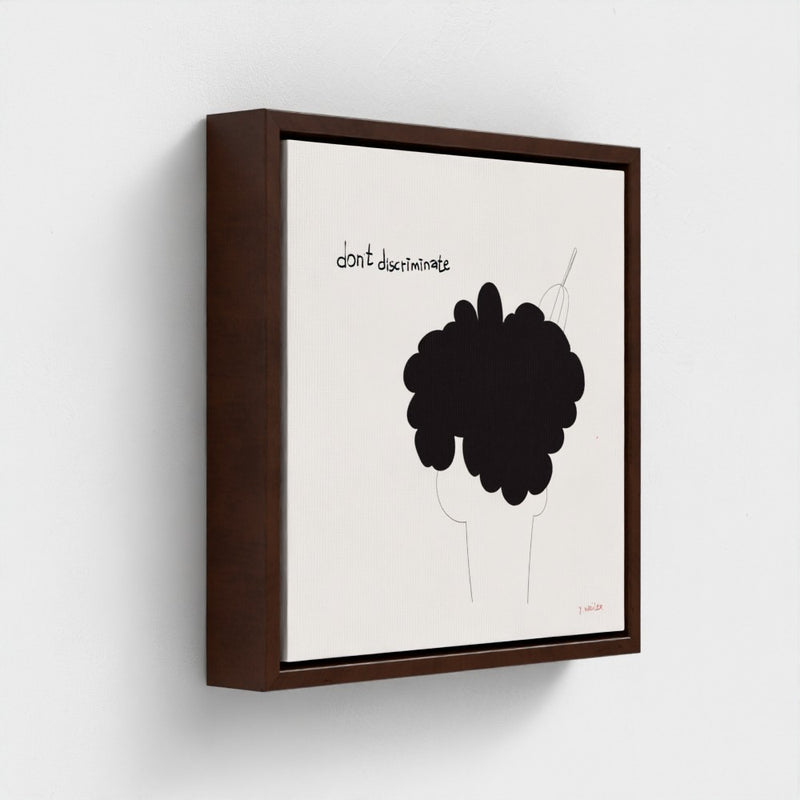 Dont Discriminate  | YW " Squares" Float framed canvas