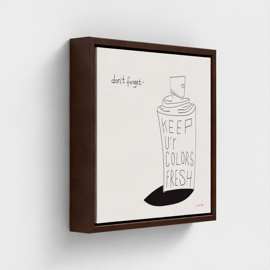Dont Forget | YW " Squares" Float framed canvas