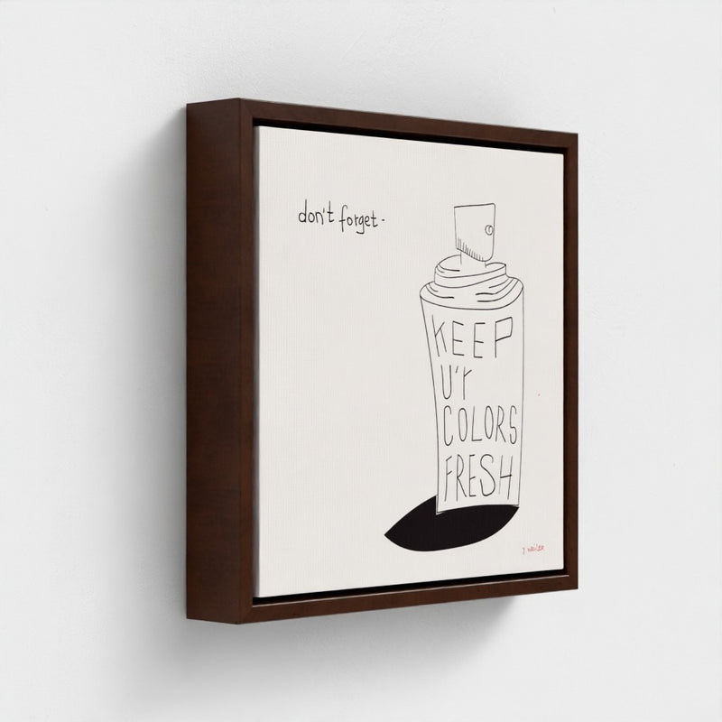 Dont Forget  | YW " Squares" Float framed canvas
