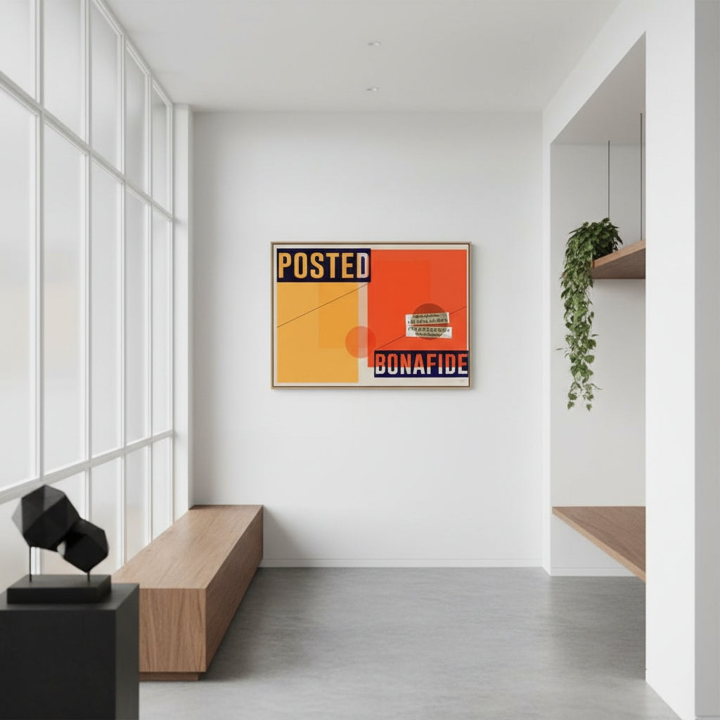 Posted and Bonafied | YW Float framed canvas