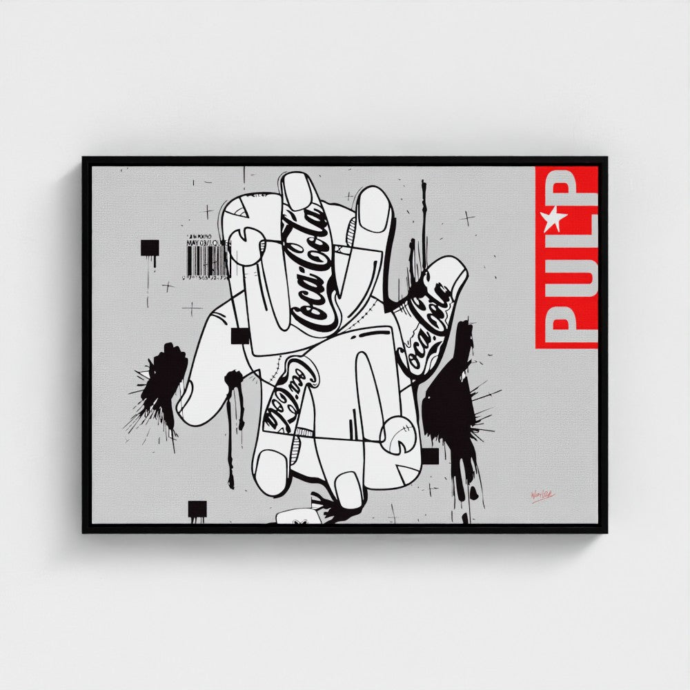 Pulp Fingers Crossed | YW Float framed canvas