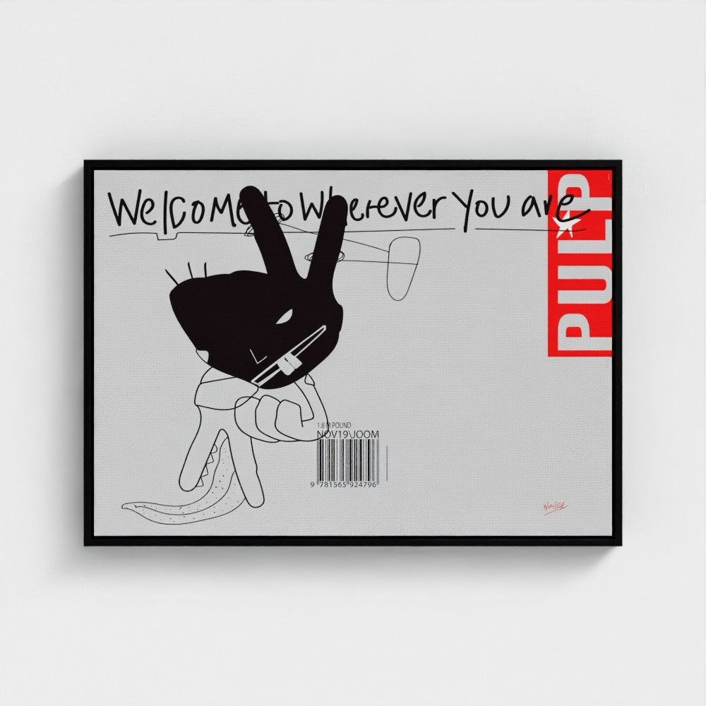 WELCOME TO   | YW Float framed canvas