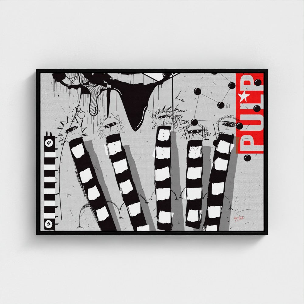 Pulp New Years Eve A1  | YW Float framed canvas