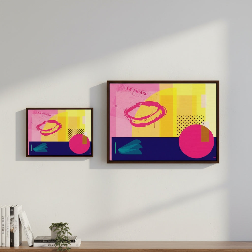 Figaro 1974  | YW Float framed canvas