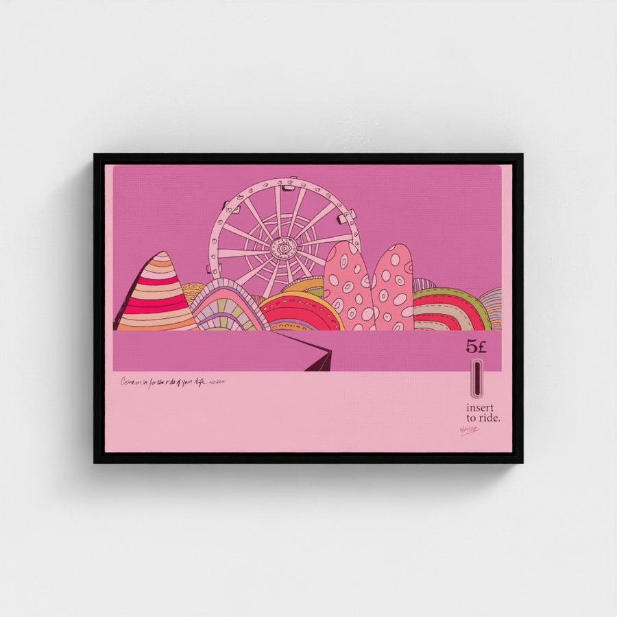 Insert To Ride | YW Float framed canvas