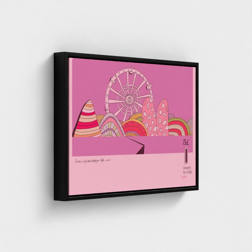 Insert To Ride | YW Float framed canvas
