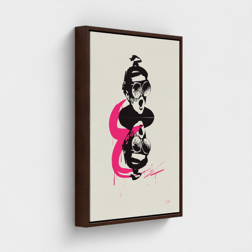 PUN CHALK | YW Float framed canvas