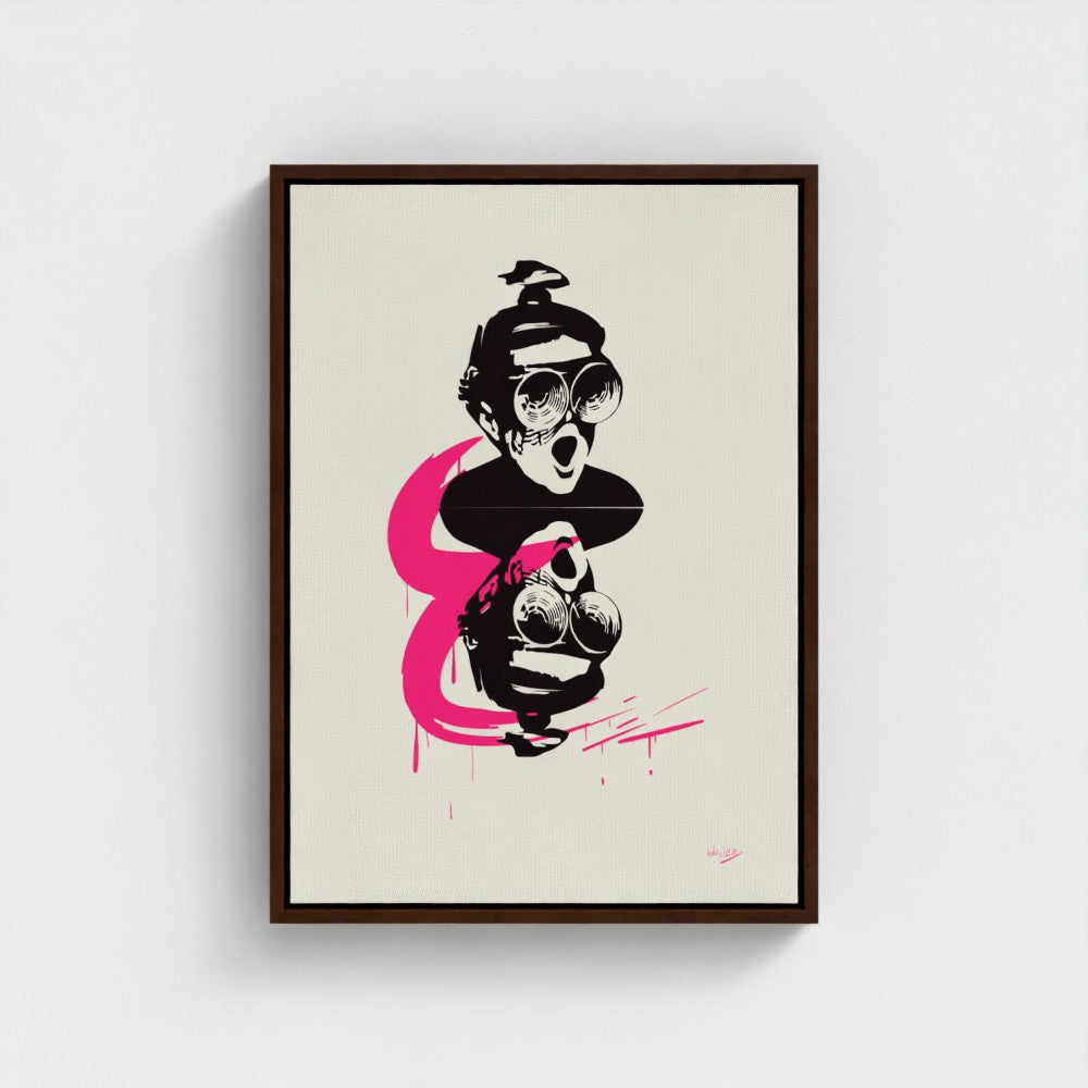 PUN CHALK | YW Float framed canvas