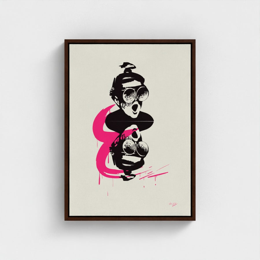 PUN CHALK | YW Float framed canvas