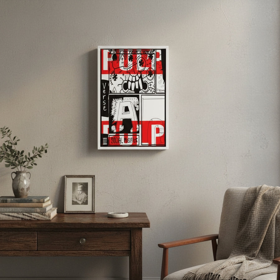 Pulp Social Misfitted  | YW Float framed canvas