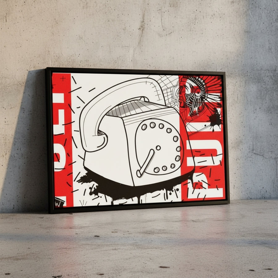 Call 1800  | YW Float framed canvas