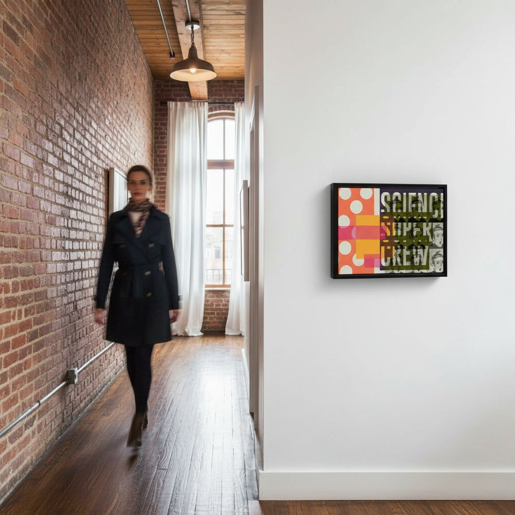 SCIENCE SUPER CREW  | YW Float framed canvas