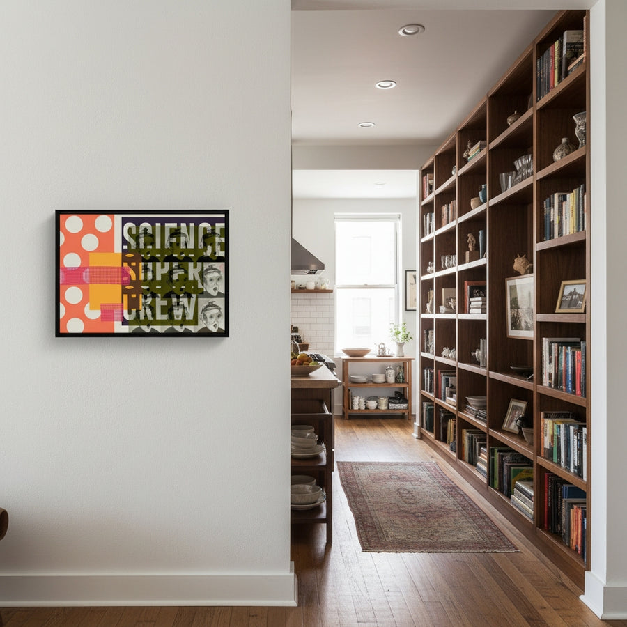 SCIENCE SUPER CREW  | YW Float framed canvas
