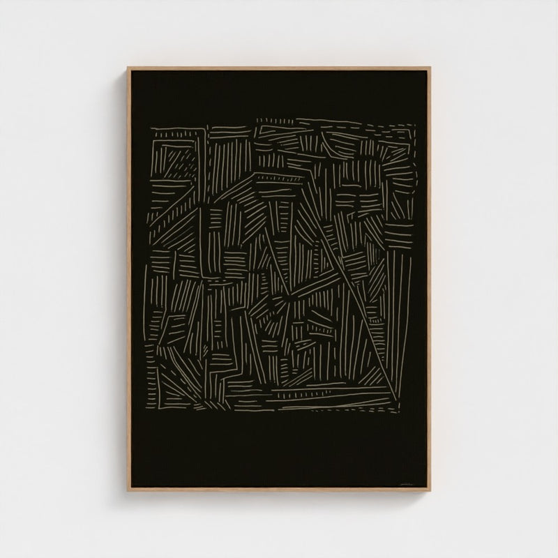 Crossroads 2 Black — limited-edition art print by Yagil Weiler