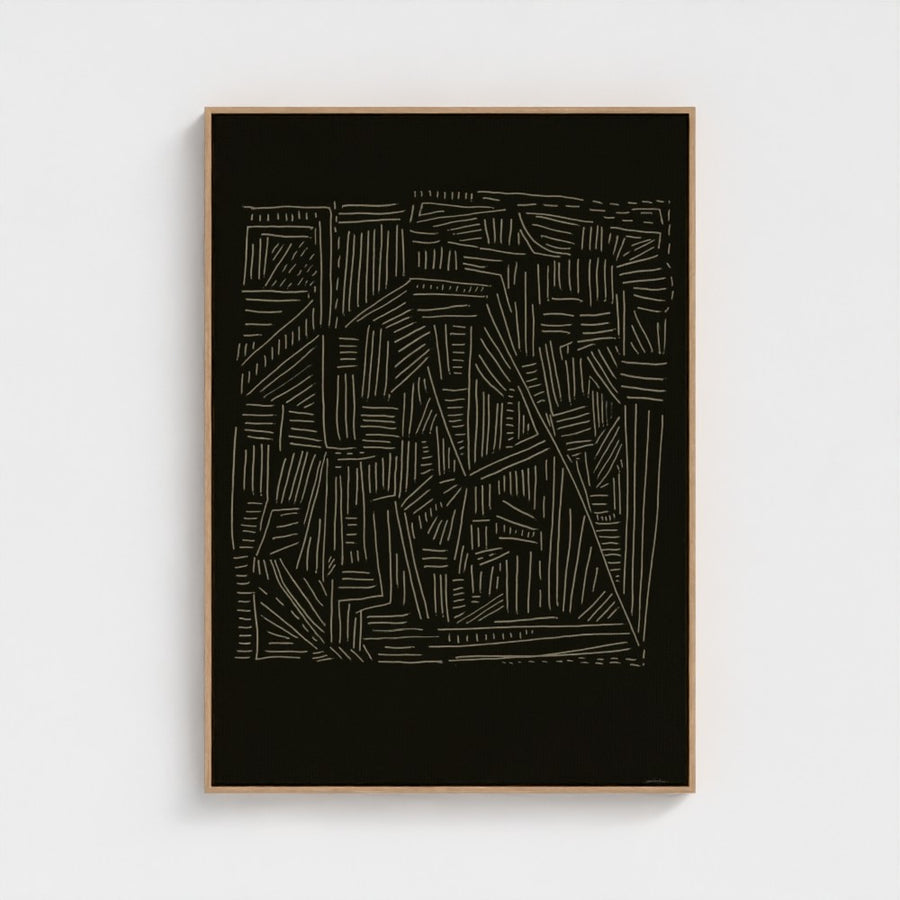 Crossroads 2 Black   | Unframed