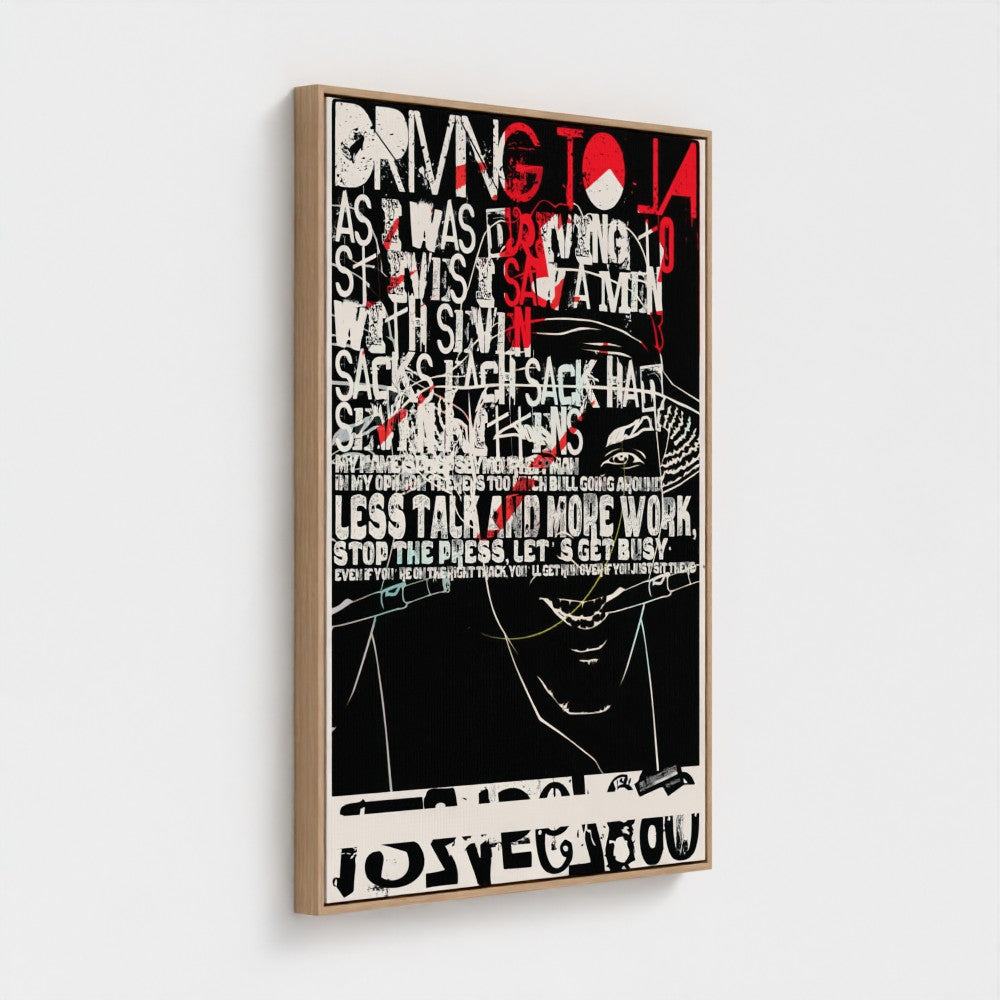 Driving to L.A. | YW Float framed canvas