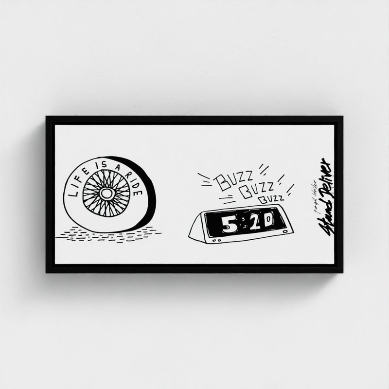 Buzz Buzz  | YW Horizontal Float framed canvas " Slider"