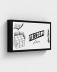 Freedom  | YW Horizontal Float framed canvas " Slider"