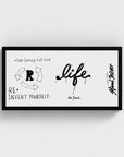 Life  | YW Horizontal Float framed canvas " Slider"