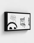 Tic Tak  | YW Horizontal Float framed canvas " Slider"