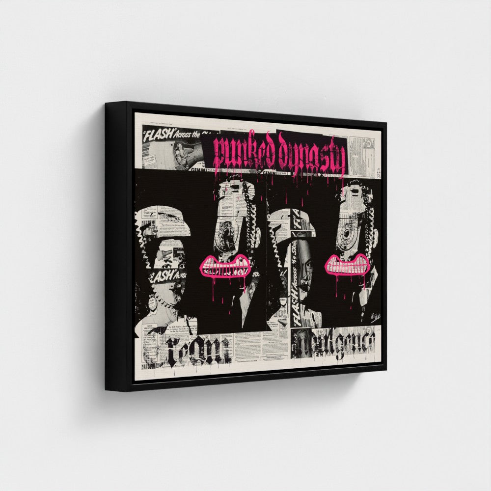 Punked Dynasty  | YW Horizontal Float framed canvas