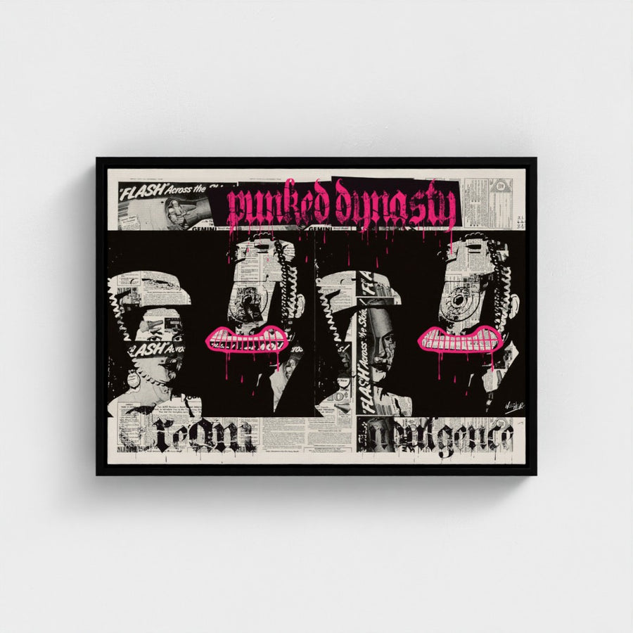 Punked Dynasty  | YW Horizontal Float framed canvas