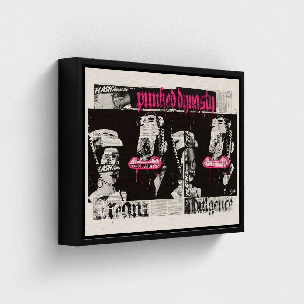 Punked Dynasty  | YW Horizontal Float framed canvas