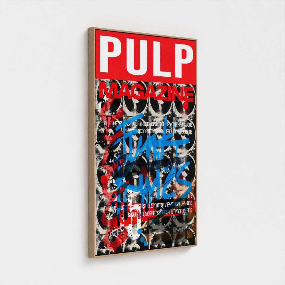 PULP MAGAZINE JAPAN FUJI  |  YW Float framed canvas