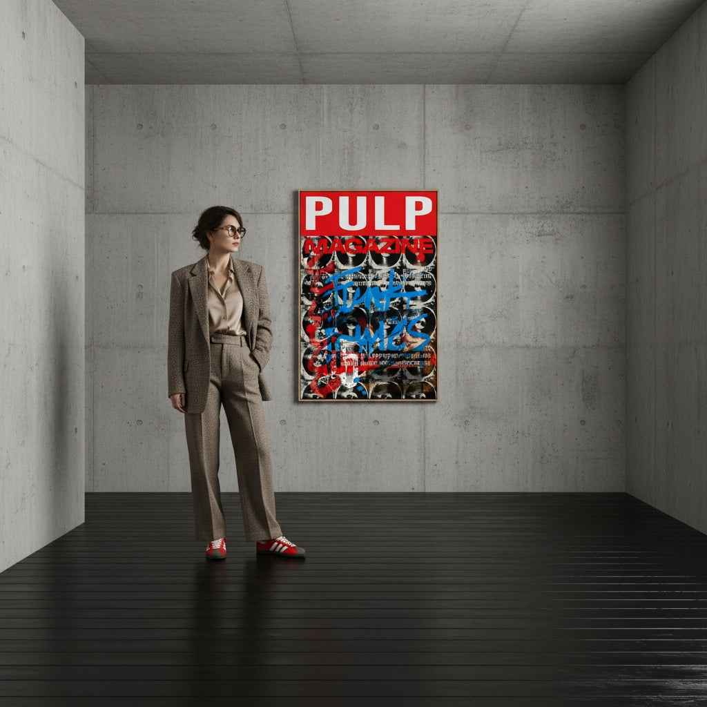 PULP MAGAZINE JAPAN FUJI  |  YW Float framed canvas