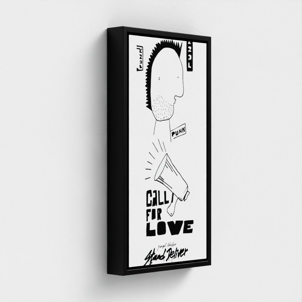 Call For Love | קנבס ממוסגר של YW Float "Slider"
