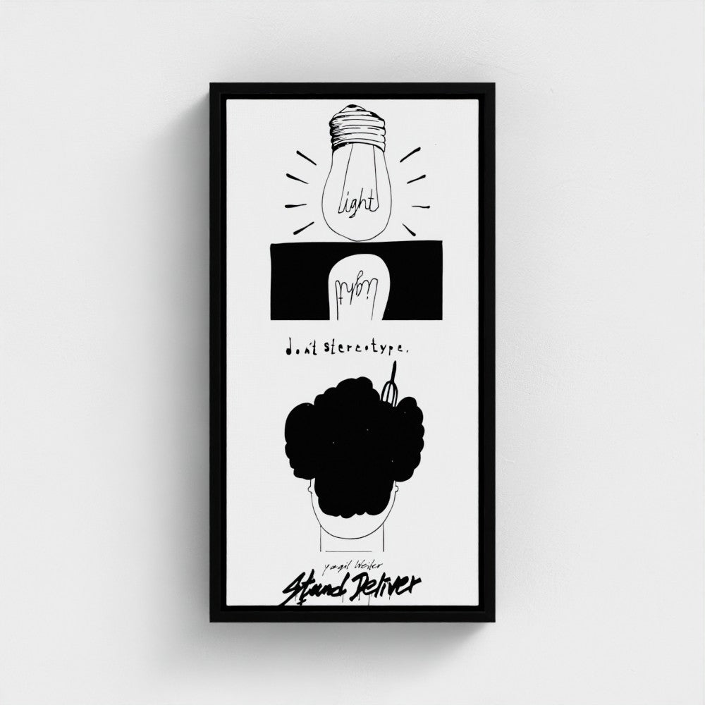 LightUp | קנבס ממוסגר של YW Float "Slider"