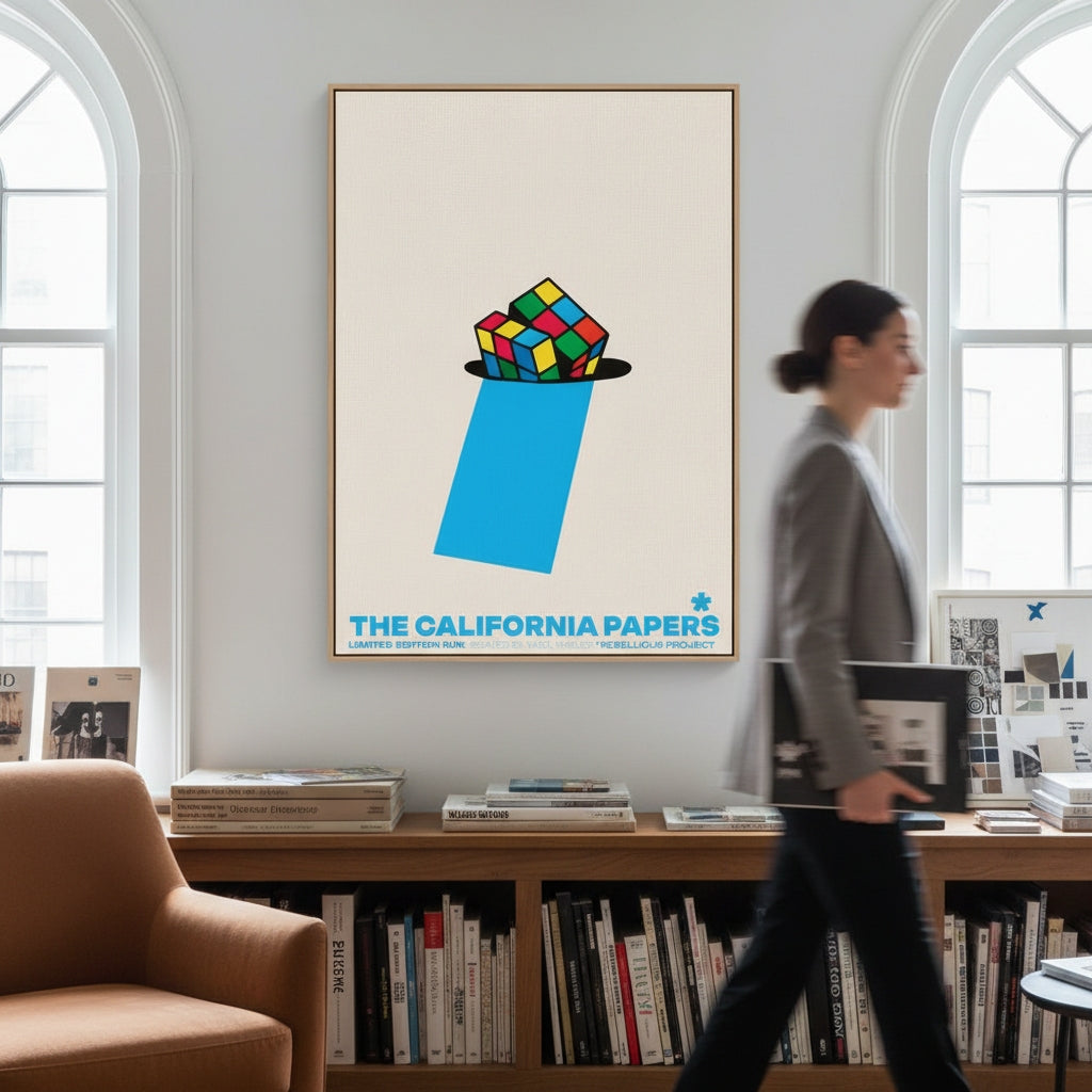 DELIGHTFULLY - California Papers   | YW Float framed canvas